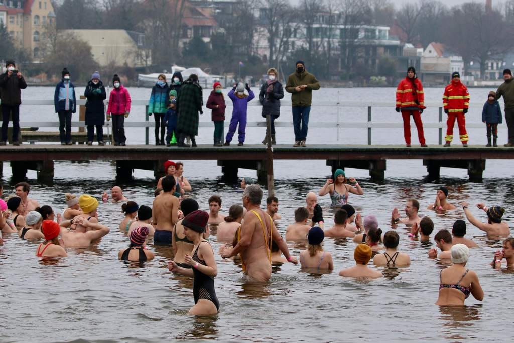 Seebad Berlin Friedrichshagen -Eisbaden 2022